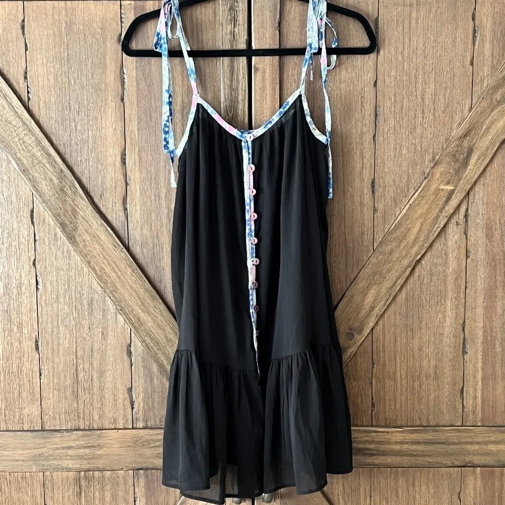 Free People Intimately Bali Sweet Nothing Sheer Babydoll Mini Coverup Size XS